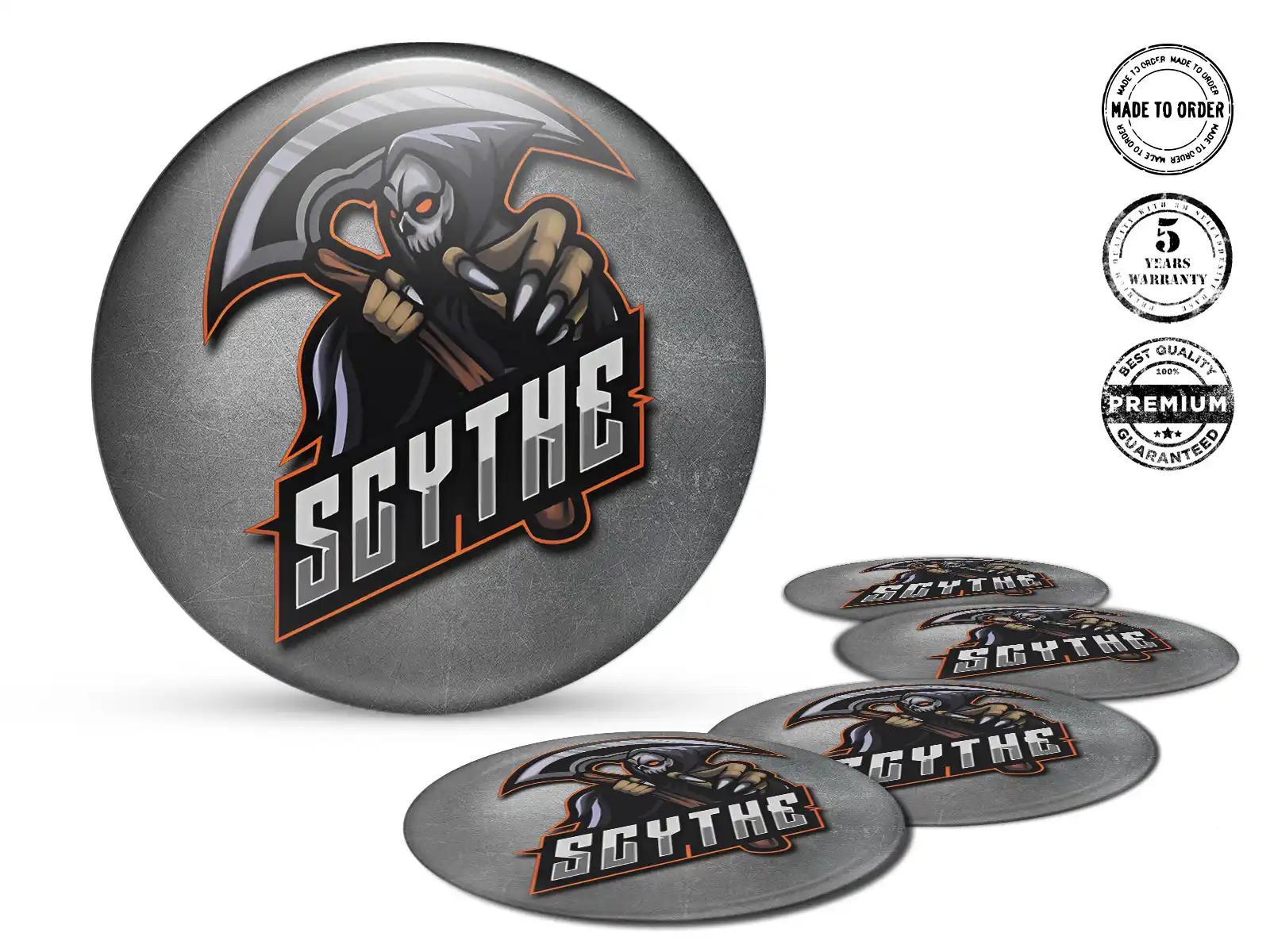 Wheel Badge Edition Resin Domed Labels